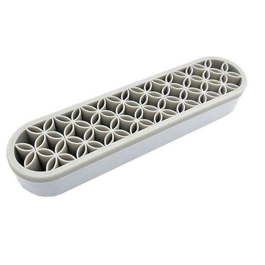 TANG SONG 1 PC Silicone Make up Brush Holder Cosmetic Storage Box Desktop Organizers (Gray)