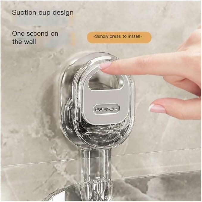 Bathroom Shelves Suction Cup Bathroom Shelf Wall Mounted Storage Box Vanity Shelf Bathroom Organizers and Storage