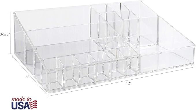 STORi Audrey Makeup Organizer & Drawer Bundle, Holder for Makeup Brushes, Palettes, & Beauty Supplies, Made in USA