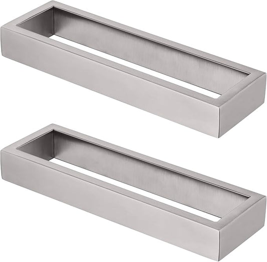 KOKOSIRI Towel Ring Brushed Nickel Hand Towel Hanger Holder 9-Inch Kitchen Rack Stainless Steel for Bathroom Hardware Wall Mount, 2 Pack B4008BR-L9-P2