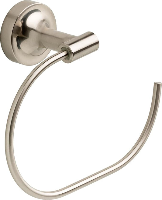 Franklin Brass Voisin (1-Pack) Hand Towel Holder Satin Nickel Towel Racks for Bathroom Wall Round Towel Ring Holder for Bath Towel Hanger for Kitchen, Bathroom Accessories VOI46-SN