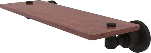 Allied Brass WS-1-16-IRW-ORB Washington Square Collection 16 Inch Solid IPE Ironwood Shelf, Oil Rubbed Bronze