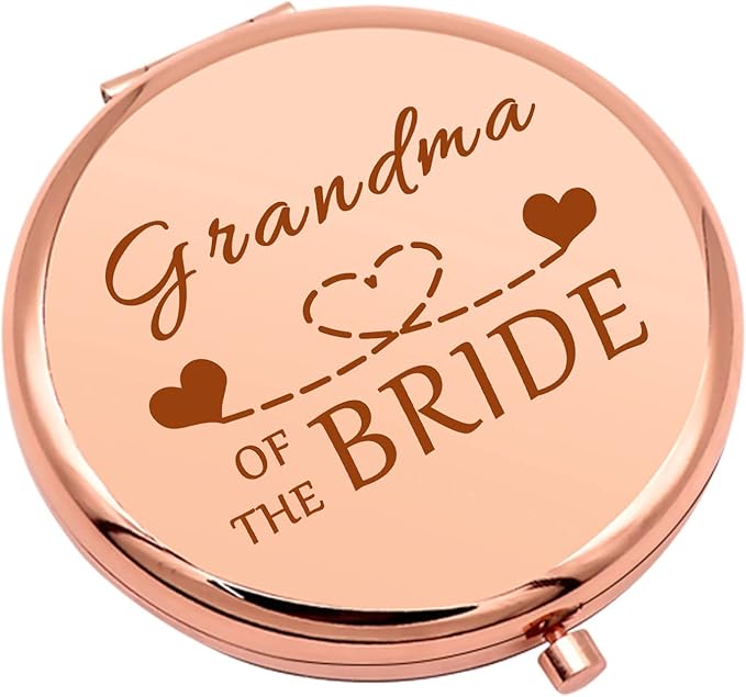 Grandma of The Bride Gifts Wedding Party Gifts Thank You Gift Compact Mirror for Grandmother Grandma Wedding Gift Folding Makeup Mirror for Nana Grammy Engagement Gifts for Her