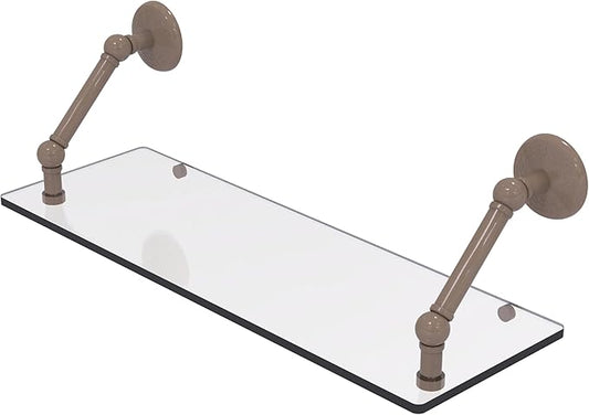 Allied Brass PMC-1-24-SHB Prestige Monte Carlo Collection 24 Inch Floating Glass Shelf, Shaded Beige