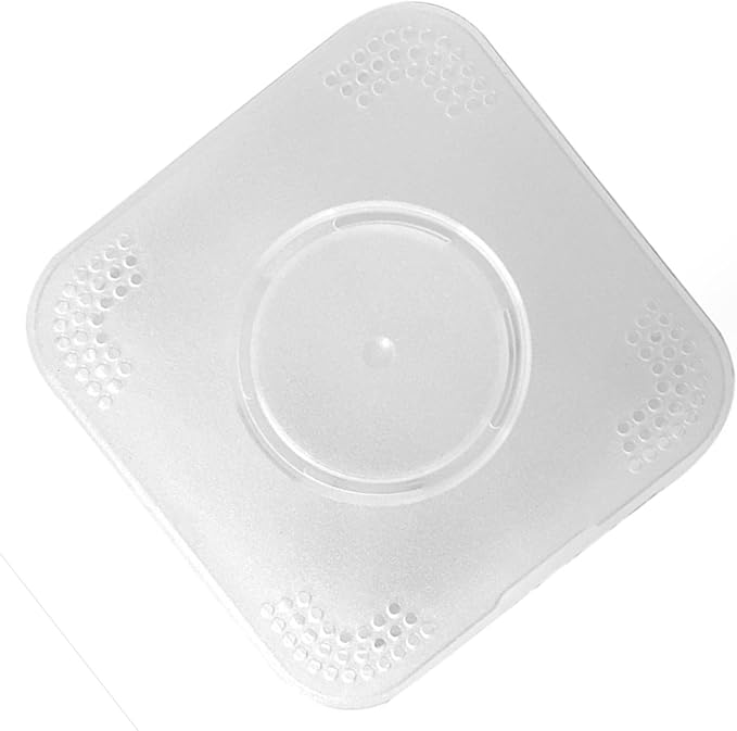 ZJchao Powder Puff Container Hollow Powder Puff Storage Box,Portable Fashionable Breathable Makeup Puff Container Case for Women for Women (Matte White)