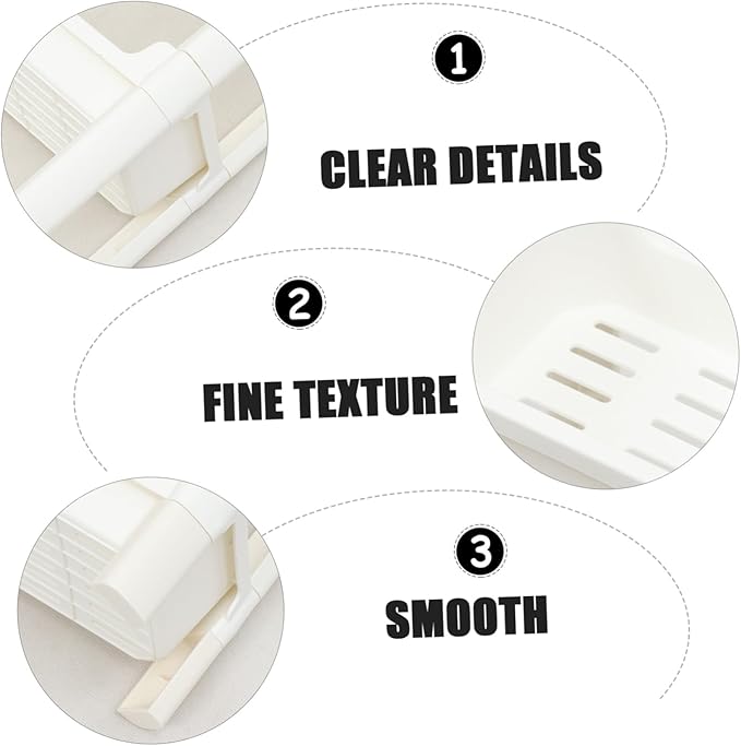 ABOOFAN Bathroom Storage Rack Corner Rack Floor Compact -Friendly Plastic Non-Slip Feet