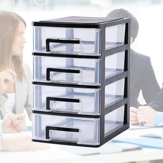 4 Layers drawer storage organizer drawers desktop plastic three craft Type Storage Box Plastic Mini