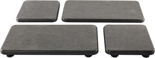 NiuYichee Set of 4 Water Absorbent Diatomite Coasters, Diatomaceous Earth Kitchen Soap Dish, Bathroom Trays, Water Absorbing Stone Used for Hand Soaps & Plants & Toiletries in The Modern Home