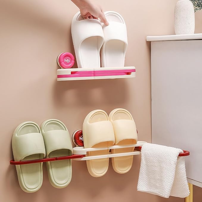 Rustproof Shoe Shelf for Bathroom Wall Mounted Stand Holder Multi Layer Drying Rack with Drainage Systems Hygienic Shoe Drying Rack