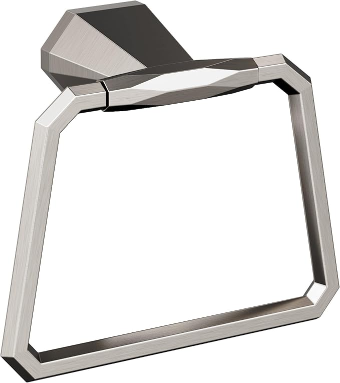 Amerock BH36042 St. Vincent 5-9/16" Wall Mounted Towel Ring - Brushed Nickel