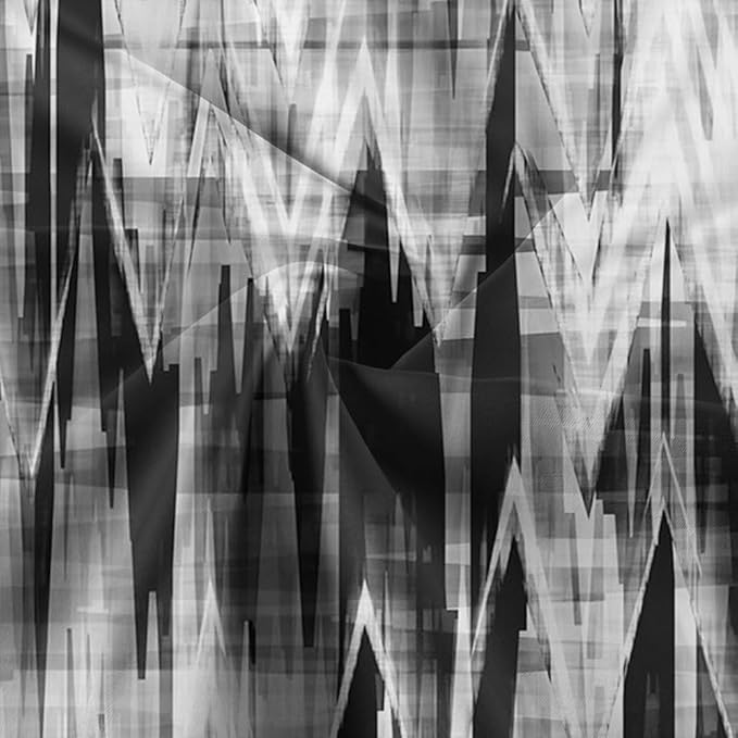 Black White Shower Curtain, Modern Abstract Pattern Machine Washable Home Bathroom Decorations, Wave Striped Wave Shower Curtain Set with Hooks Waterproof Fabric Bath Curtains Home Decor, 60X70IN