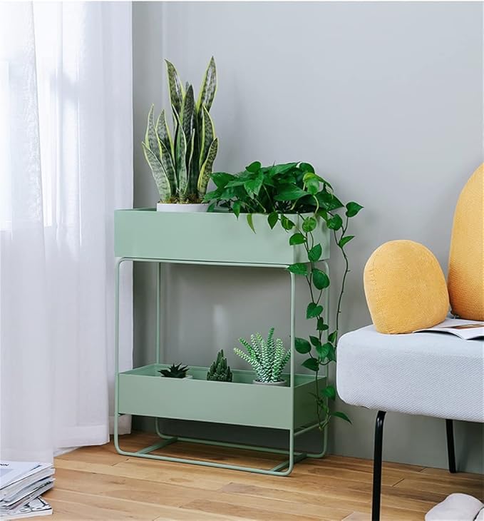 Wrought Iron Shelf Magazine Shelf Bathroom Accessories Bedside Table Bathroom Shelves Creative Shelf (Color : Green, Size : 1pcs) (Green 1pcs)