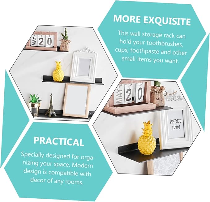 MAGICLULU Bathroom Shelves Over Toilet Wall Hanging Rack Storage Shelf Modern Design