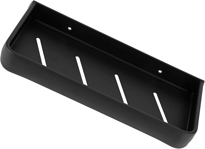 30cm Bathroom Shelf, Wall Mounted Storage Rack, Aluminum Material, with Heightened Fence Design, Ideal for Home Bathrooms (Monolayer)