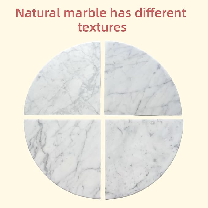 9'' Natural Marble Corner Shower Shelf for Bathroom, Marble Corner Shelves for Bath Wall Mounted Both Side Polished (9"X9"X 5/8" Carrara White)