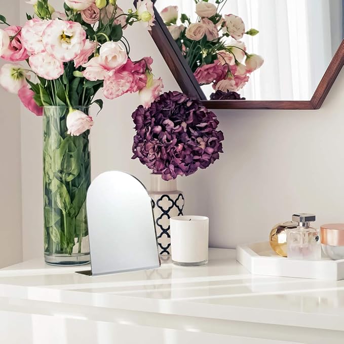 SOURCE ONE USA Made Premium Acrylic Counter Top Mirror - Cosmetics Counter Display