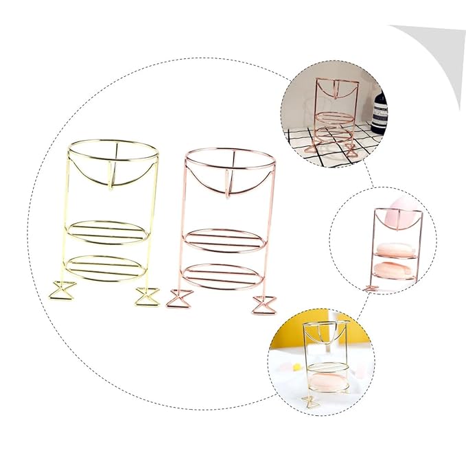 2Pcs Makeup Sponge Holder Makeup Sponge Drying Stand Puff Display Stand Cosmetic Sponge Organizer Puff Storage Rack Beauty Sponge Drying Stand for Vanity