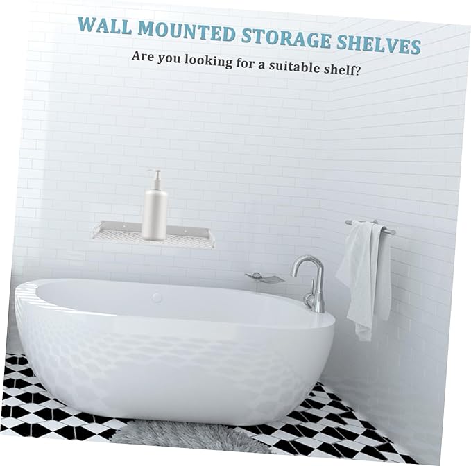 Unomor Practical Wall Storage Shelf Bathroom Rack Over The Toilet Storage Sundry Rack