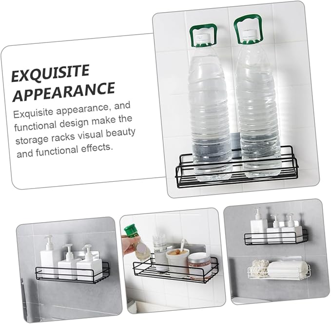 SOLUSTRE Shelving Wall Mounted Bathroom Shelves Hanging Shelf Restroom Organizer