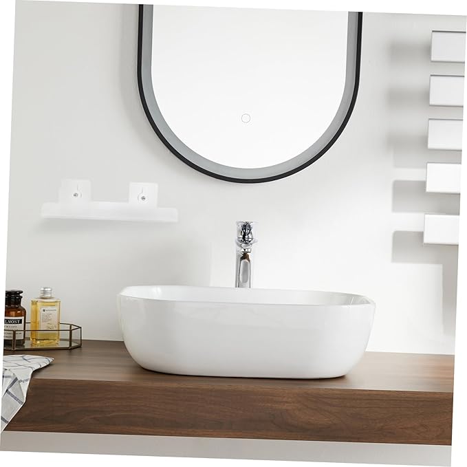 Bathroom Organizer Cabinet Wall Shelf for Bathroom Acrylic Floating Shelf Wall-Mounted Storage Rack