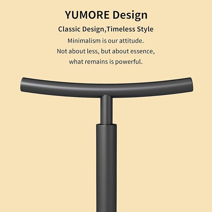YUMORE Hand Towel Holder Stand Countertop Towel Rack Free Standing Towel Bar Hanger for Bathroom Kitchen Matte Black