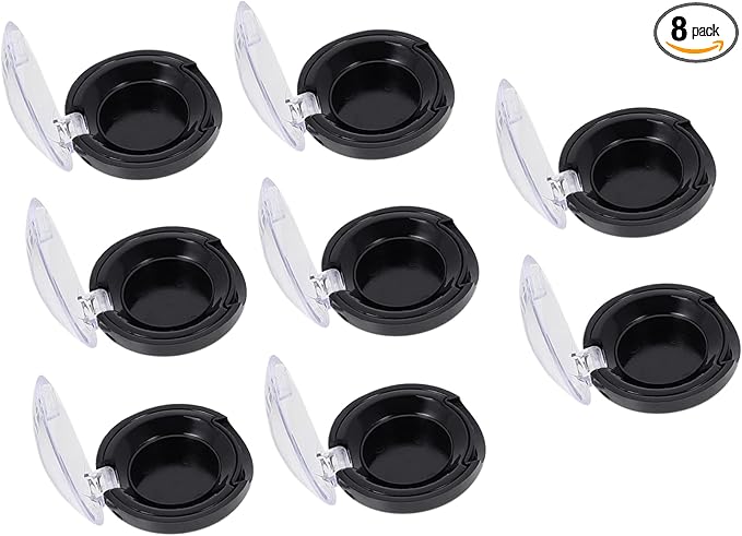 Compact Eyeshadow Storage Box 8Pcs Small Portable Sub Containers for Cosmetics Organizer Travel Makeup Palettes Case