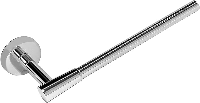 HELVEX Deco Collection Small Towel Bar Bathroom Accessory, Bathroom Towel Holder Bathroom Hardware, Polished Chrome Finish UDC-09-PC