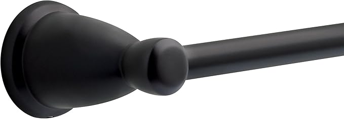 Franklin Brass Kinla (1-Pack) 24' Towel Rack for Bathroom Matte Black Bar Holder Wall Mounted Rod, Hardware | Accessories KIN24-MB