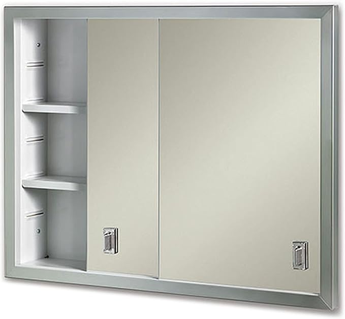 Jensen B703850 Contempora 2-Door Medicine Cabinet, 24-Inch by 19-Inch, Stainless Steel