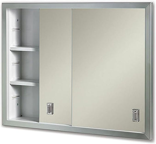 Jensen B703850 Contempora 2-Door Medicine Cabinet, 24-Inch by 19-Inch, Stainless Steel