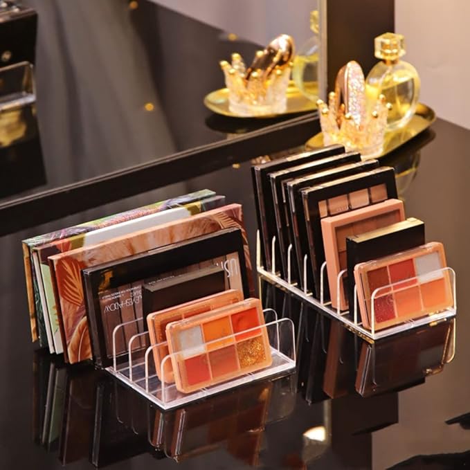 Makeup Organizer, 7 Section Divided Makeup Palette Organizer for Vanity Drawer Countertop Modern Cosmetics Storage for Eyeshadow Palette, Contour Kit, Blush