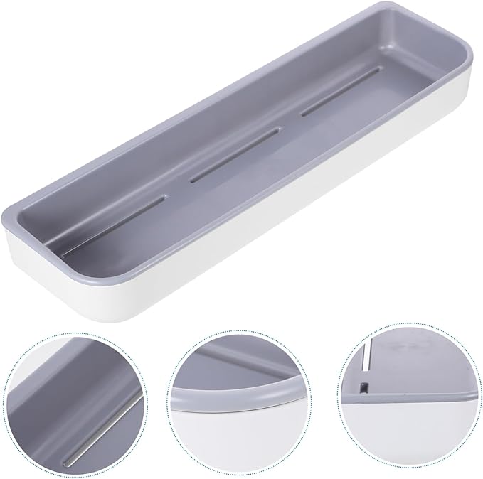 ULTECHNOVO Bathroom Storage Shelf Wall Mounted Over Toilet Shelf for Easy Organization Multi Use Bathroom Rack No Trace Adhesive