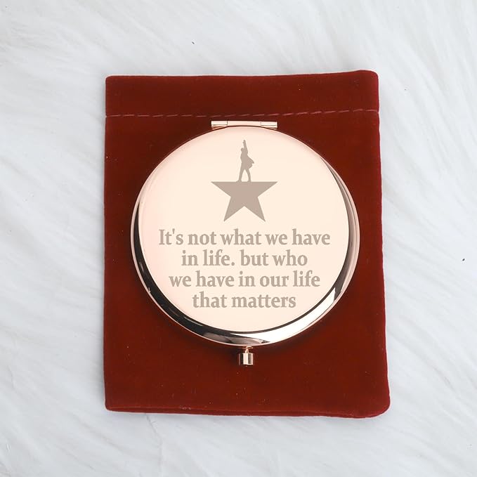 WUSUANED Musical Star Makeup Mirror Musical Lover Gift Theatre Inspired Mirror Drama Lover Gift