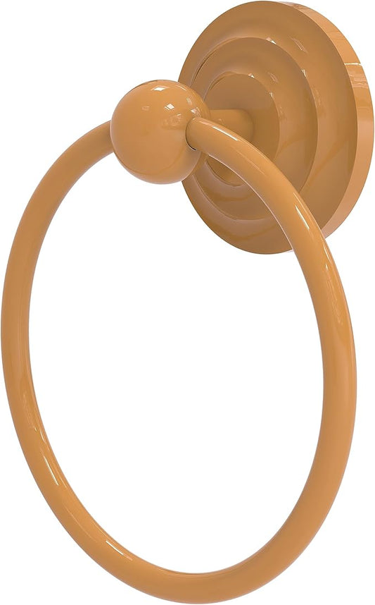 Allied Brass QN-16-GLY Que Towel Ring, Golden Yellow