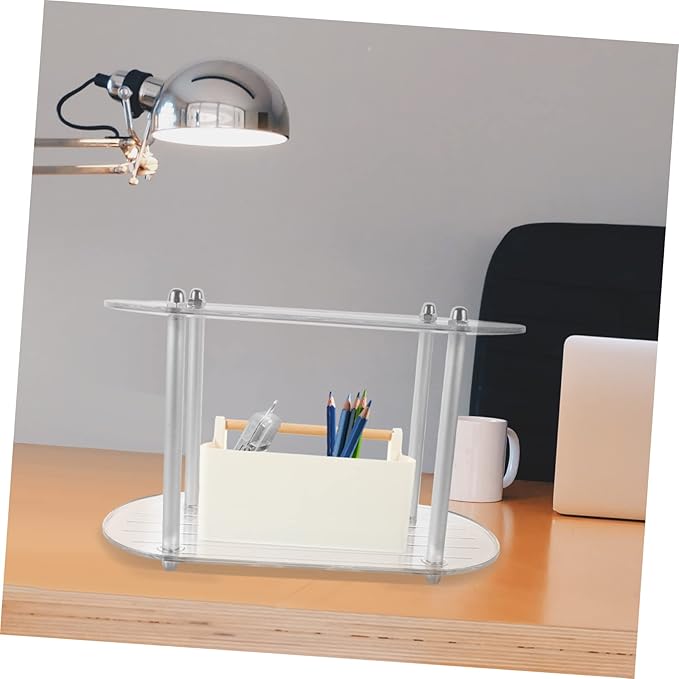 Bathroom Makeup Rack Toiletries Organizer Countertop Vanity Storage Dresser Shelf Bathroom Storage