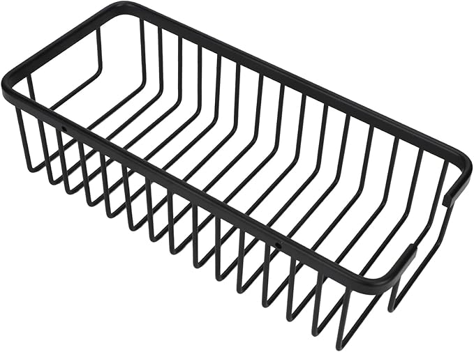 Wall Storage Rack, Space Aluminum Rust Proof Large Capacity Kitchen Organizing Basket, Metal Wire Hanging Shelf for Bathroom Beauty Salon