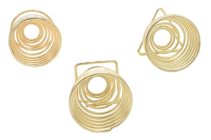 XIAOYU Makeup Sponge Holder, Egg Powder Puff Display Drying Racks Stand Cosmetic Tool Storage, Pack of 3, Gold