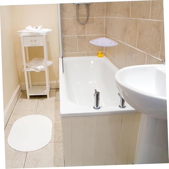 Veemoon Triangle Storage Rack Bathroom Shelf Over Toilet Wall Mount Rack for Shampoo Soap Toothpaste