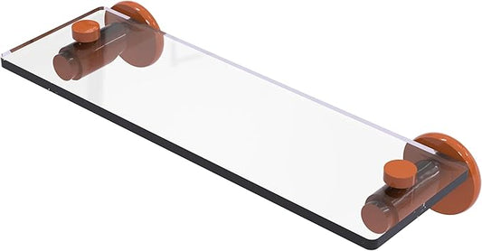 Allied Brass Tribecca Collection Glass Vanity Shelf with Beveled Edges