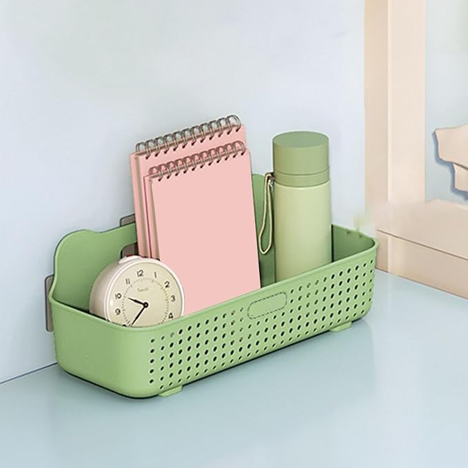 Bathroom Shelf Easy Installation Cosmetic Toiletries Organiser Wall Hanging Storage Rack for Small Spaces Bathroom Countertop Organizer