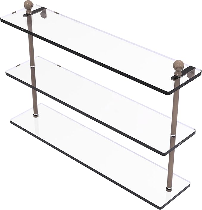 Mambo Collection Triple Tiered Glass Shelf