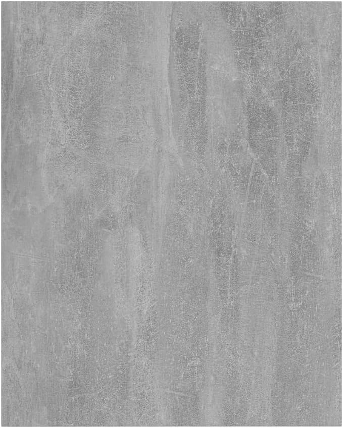 Wall Mounted Shelf Set of 4 in Concrete Grey Engineered Wood for Books and Decor