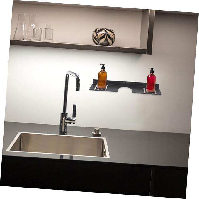 Zerodeko Over Bathroom Sink Organizer No Drill Wall Shelf for Bathroom Kitchen Sink Storage Multifunctional Design for Clutter Space Stylish Modern Look Shaped