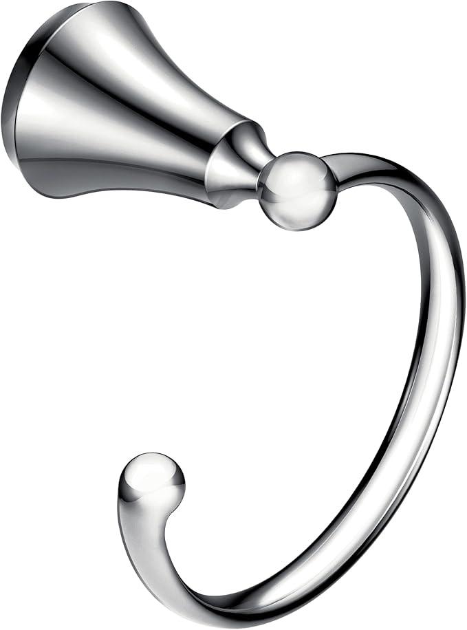 Moen YB5286CH Wynford Bathroom Hand Towel Ring, Chrome