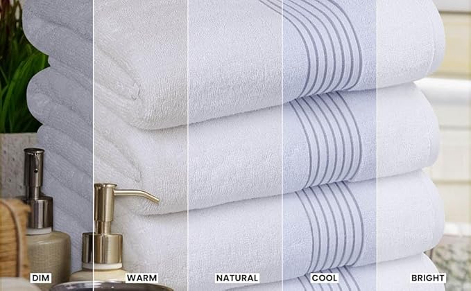 Utopia Towels Luxurious Bath Towels Set, 27 x 54 Inches 100% Ring Spun Cotton, 4 Pack White