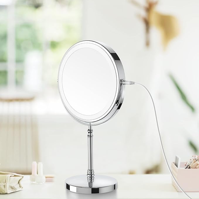 DEIOVWXS Lighted Makeup Mirror Replacement Charging Cable, DC 5.5 * 2.1 mm Switching Connector Charging Cord, 1A, 3.2ft (Only for Model MM-M Mirror)