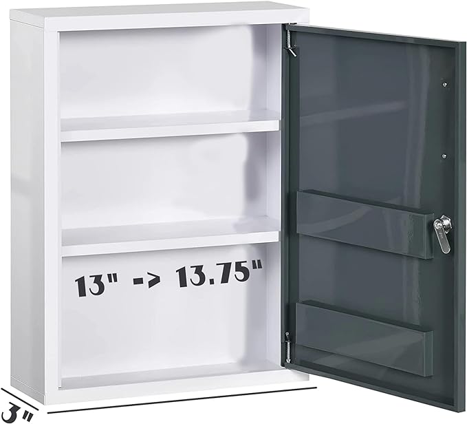 Medicine Cabinet Replacement Shelves (13.5 inch), White