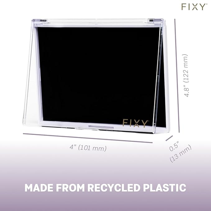 FIXY Empty Magnetic Makeup Palette Set of 5 (4.8"x4.0") and 20 Magnetic Metal Round Pans of 27mm | Travel Friendly Empty Palette | Depotting, Organizing Eyeshadow, Blush, Foundation and Face Powder