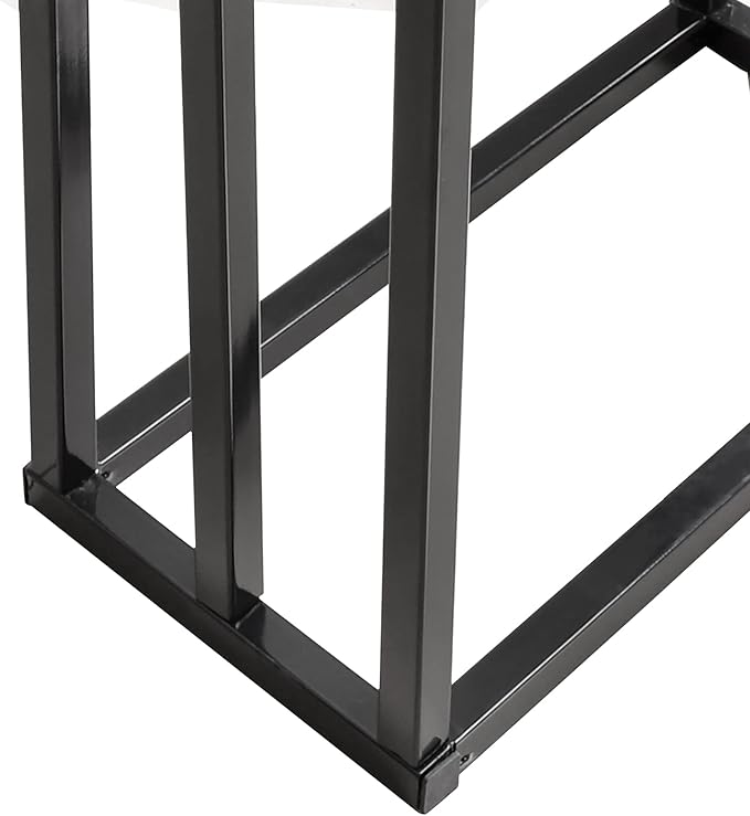 BOFENG 3 Tiers Black Metal Towel Rack Chrome Tall Industrial Modern Freestanding Towel Holder for Bathroom Accessories Organizer for Bath Storage & Hand Towels,Washcloths,Next to Tub or Shower