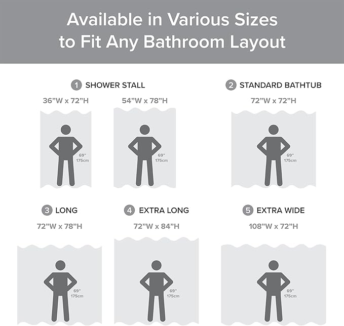 Madison Park Shower Curtain Waffle Weave, Vibrant Dyed, Waffle Shower Curtain 3M Scotchgard Moisture Management, Farmhouse Extra Long Shower Curtains for Bathroom, Extra Long: 72"x84" Grey